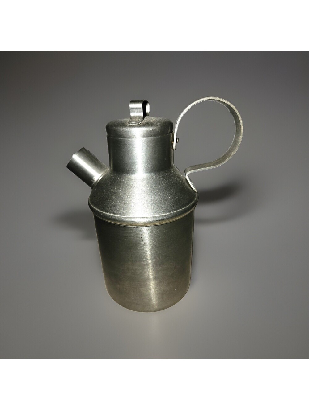 Vintage Spartan Pewter Creamer Syrup Pitcher w/ Lid Made In USA Pewter Tableware